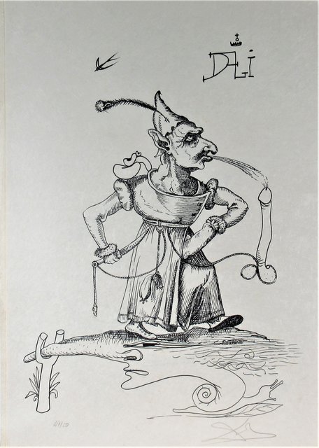 Salvador Dalí, ‘Les Songes Drolatiques de Pantagruel’, 1973, Print, Original lithograph, Joseph Grossman Fine Art Gallery