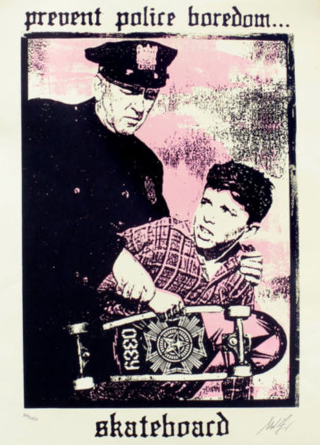 Shepard Fairey, ‘Prevent Police Boredom’, 2018, AYNAC Gallery