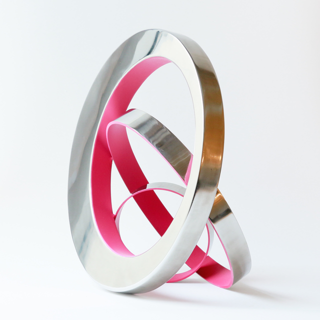 Philippe Pallafray, ‘Gravity (Magenta)’, 2020, Sculpture, Stainless Steel, Newzones