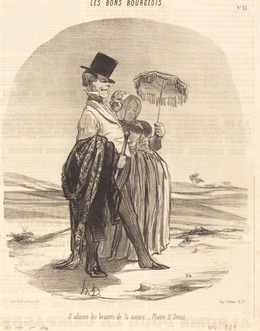 Honoré Daumier, ‘Il admire les beautés de la nature - Plaine St. Denis’, 1846, National Gallery of Art, Washington, D.C.