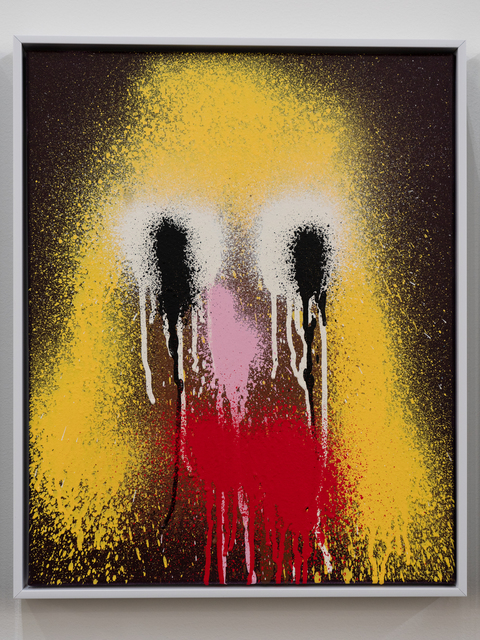 KATSU, ‘Untitled (Survey of Identity Drone portraits)’, 2020, Painting, Atomized enamel on acrylic primed canvas, Diane Rosenstein