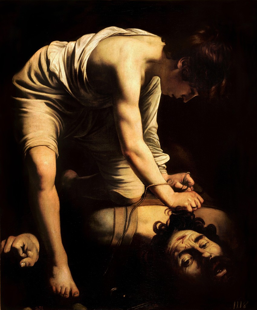 Michelangelo Merisi da Caravaggio, 'David victorious over Goliath,' 1600, Art History 101