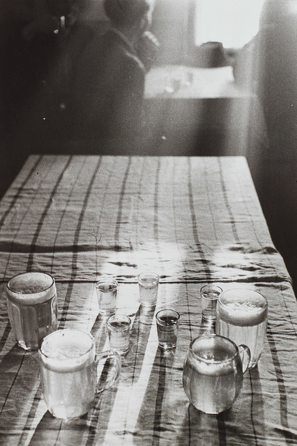 René Burri, ‘Beer Glasses, Czechoslovakia’, 1955, Photography, Gelatin silver print., Phillips
