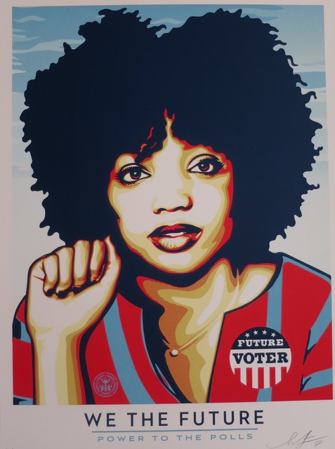 Shepard Fairey, ‘WE THE FUTURE : Power to the Polls’, 2018, AYNAC Gallery