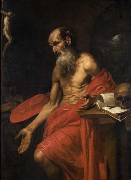 Valentin de Boulogne, ‘St. Jerome’, ca. 1628-30, Davis Museum