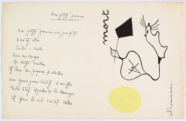 Joan Miró, ‘“Il était une petite pie” (There Was a Little Magpie) – Sheet III’, 1928, Cerbera Gallery