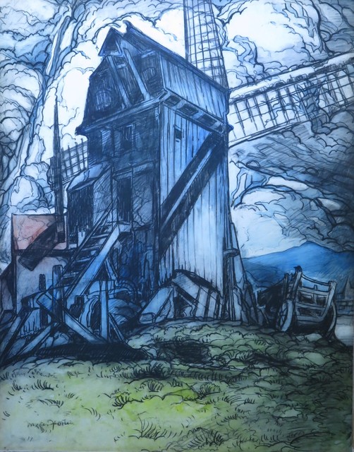 Marc-Aurèle Fortin, ‘Le Moulin ’, ca. 1945, Galerie Claude Lafitte