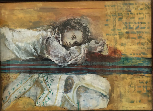Carolyn Plochmann, ‘Untitled (Resting Young Lady)’, ca. 1980, Painting, Acrylic and ink on paper, Eckert Fine Art