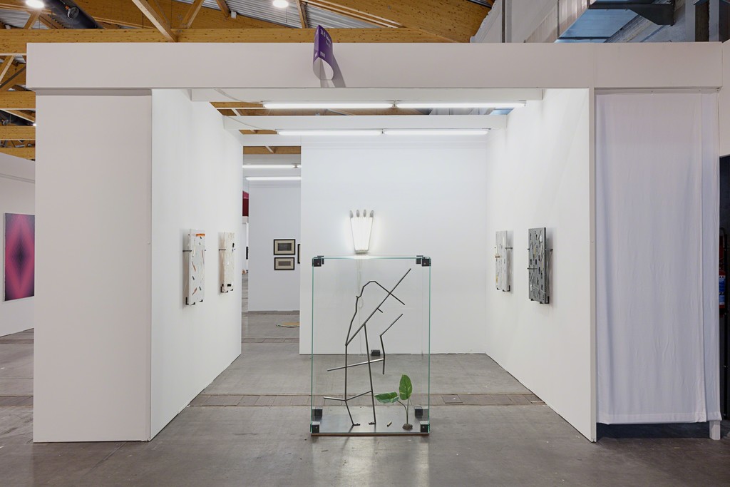 Exhibition view Art Brussels 2014. Galerie Valentin, Paris. With: Cécile Bart, Jean-Baptiste Bernadet, Gabriele de Santis, Laurent Grasso, George Henry Longly (solo project), Nicolas Moulin, Patrick Saytour. © Sylvie Chan-Liat / Courtesy of the artists and Valentin, Paris. Exhibition view Art Brussels 2014. Galerie Valentin, Paris. With: Cécile Bart, Jean-Baptiste Bernadet, Gabriele de Santis, Laurent Grasso, George Henry Longly (solo project), Nicolas Moulin, Patrick Saytour. © Sylvie Chan-Liat / Courtesy of the artists and Valentin, Paris.