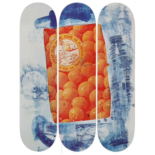 Robert Rauschenberg, ‘Banner Skateboard Decks’, 2017, Artware Editions