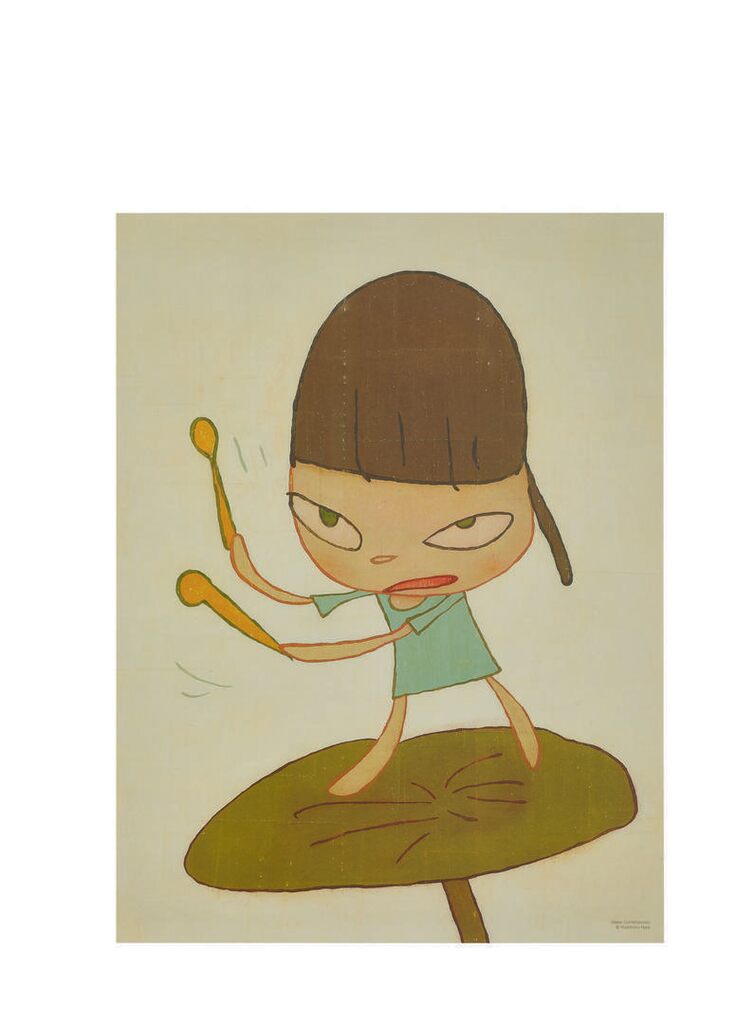 Yoshitomo Nara - MARCHING ON A BUTTERBUR LEAF