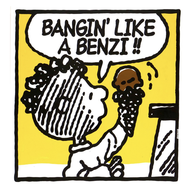 Mark Drew, ‘Benzi (Ghostface Killah)’, 2018, Print, Screen print with deckled edges, End to End Gallery