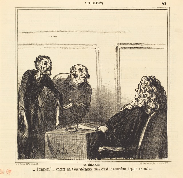 Honoré Daumier, ‘En Irlande’, National Gallery of Art, Washington, D.C.