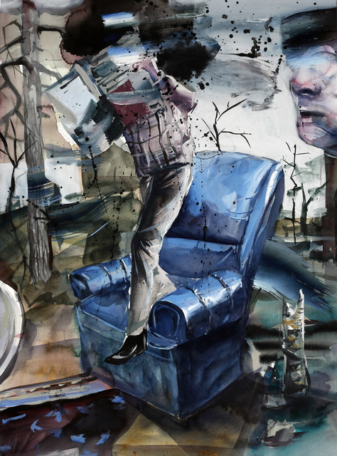 Viljami Heinonen, ‘Ill News’, 2017, Painting, Watercolor and gouache on paper, MAKASIINI CONTEMPORARY