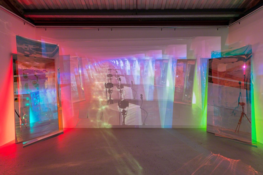Installation view of Signe Pierce ‘Metamirrorism’ at Annka Kultys Gallery, London 2018. Photo: Annka Kultys Gallery (Damian Griffiths) Installation view of Signe Pierce ‘Metamirrorism’ at Annka Kultys Gallery, London 2018. Photo: Annka Kultys Gallery (Damian Griffiths)