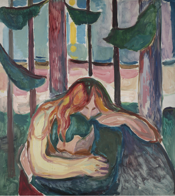 Edvard Munch, ‘Vampire in the Forest’, 1916-1918, Museo Thyssen-Bornemisza