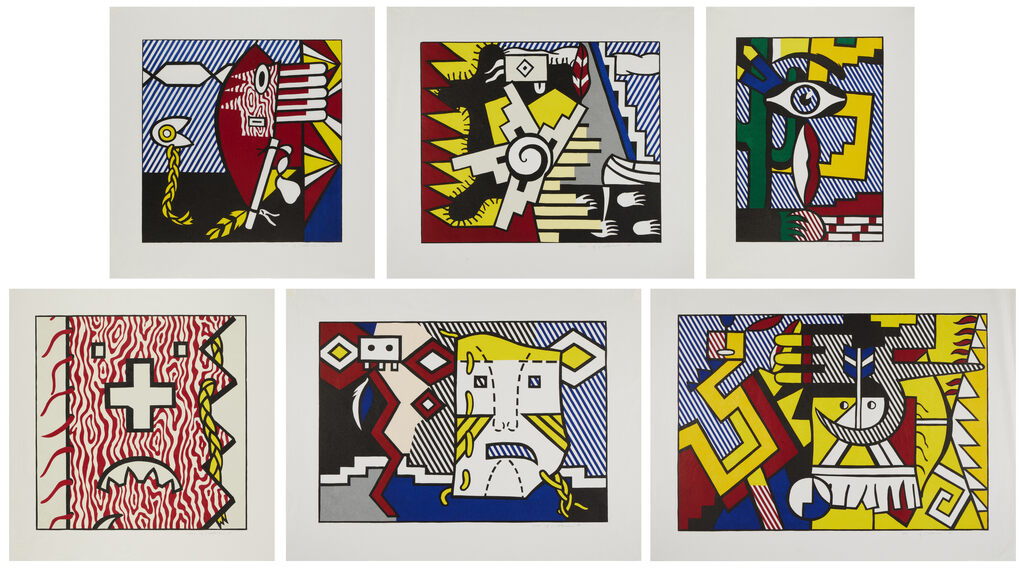 Roy Lichtenstein - American Indian Theme I-VI