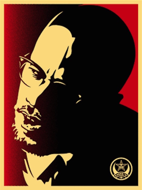 Shepard Fairey (OBEY), ‘Malcolm X Red’, 2006, Gregg Shienbaum Fine Art