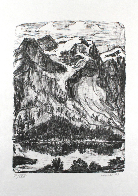 Erich Heckel, ‘Berghang am See’, 1965, Print, Lithograph, Sylvan Cole Gallery