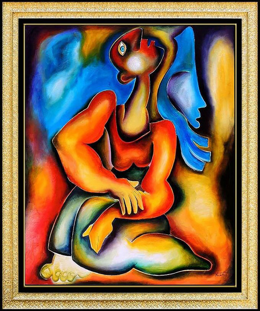 Alexandra Nechita, ‘Alexandra NECHITA Original OIL PAINTING ON CANVAS Signed Modern Cubism Art LARGE’, 2013, Painting, Oil Paint on Canvas, Original Art Broker
