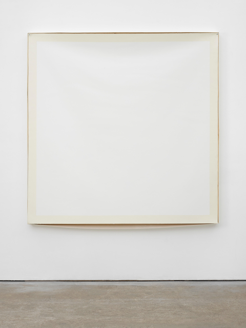 Angela de la Cruz, ‘Bare (Off-White)’, 2018, Painting, Oil and acrylic on canvas, Galerie Thomas Schulte