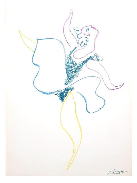 Pablo Picasso, ‘Pablo Picasso - The Ballet Dancer - Original Lithograph’, 1954, Galerie Philia