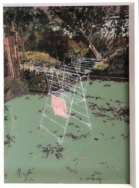 Isabella Kuijers, ‘ Hang out to dry’, 2019, Painting, Acrylic on glass, 99 Loop Gallery