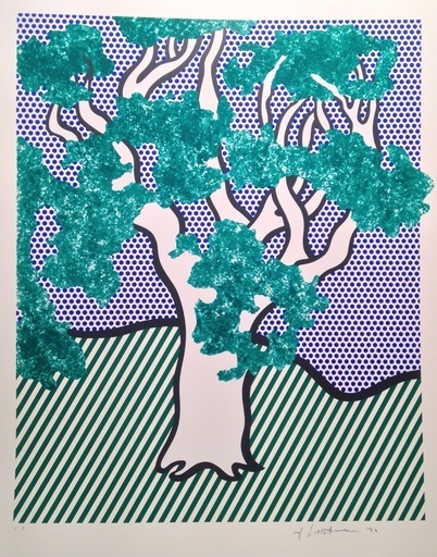 Roy Lichtenstein, ‘Rain Forest’, 1992, Print, Screenprint in colors, on Fabriano paper, Upsilon Gallery