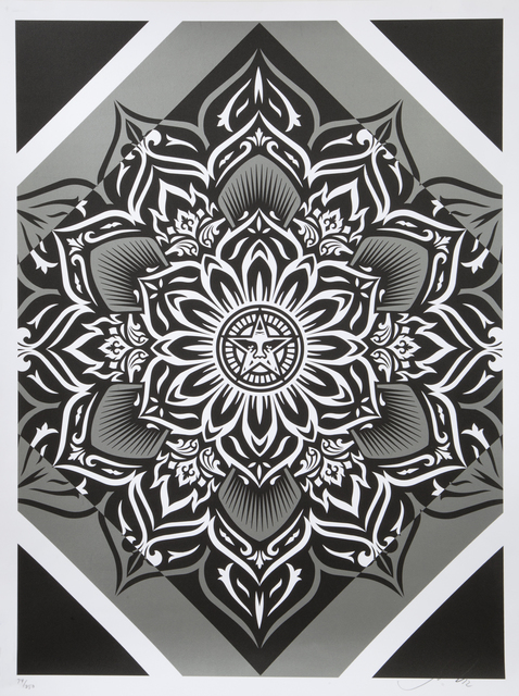 Shepard Fairey (OBEY), ‘Silver Lotus’, 2012, Julien's Auctions