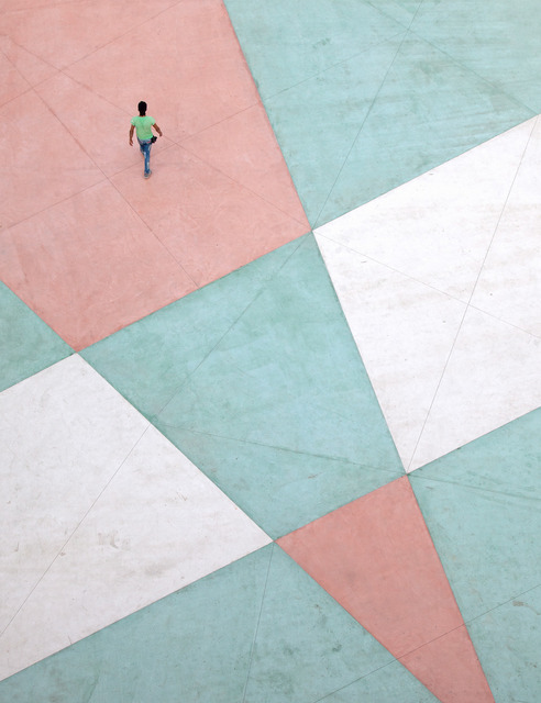 Serge Najjar, ‘'Walking on a Living Canvas II'’, 2015, Photography, Photographic paper mounted on aluminum, Galerie Bessières