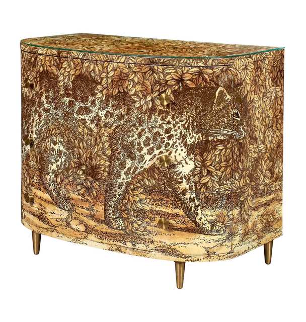 ‘Piero Fornasetti Hand-Painted and Lithographed Wood Leopard Chest of Drawers’, Design/Decorative Art, Doyle