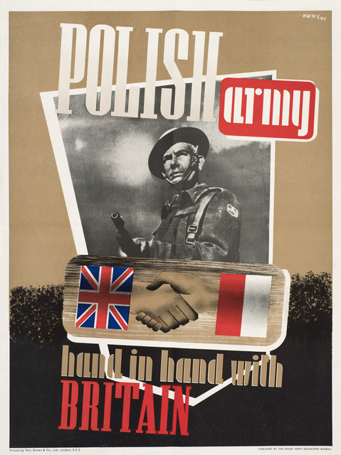 W. Meyer, ‘Polish Army Hand in Hand with Britain’, 1944, Print, Printed poster, Ben Uri Gallery and Museum