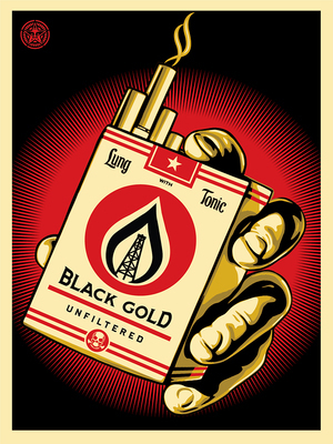 Shepard Fairey (OBEY), ‘Black Gold ’, Reem Gallery