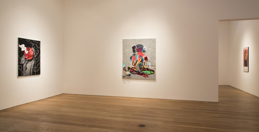 Devan Shimoyama, Installation view at Samuel Freeman, 2016 Devan Shimoyama, Installation view at Samuel Freeman, 2016