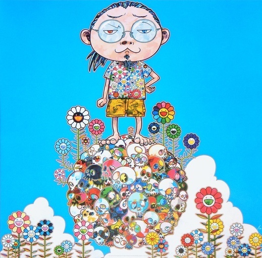 Takashi Murakami, ‘Me Among The Supernatural’, 2013, Print, 4c offset w/silver, Dope! Gallery
