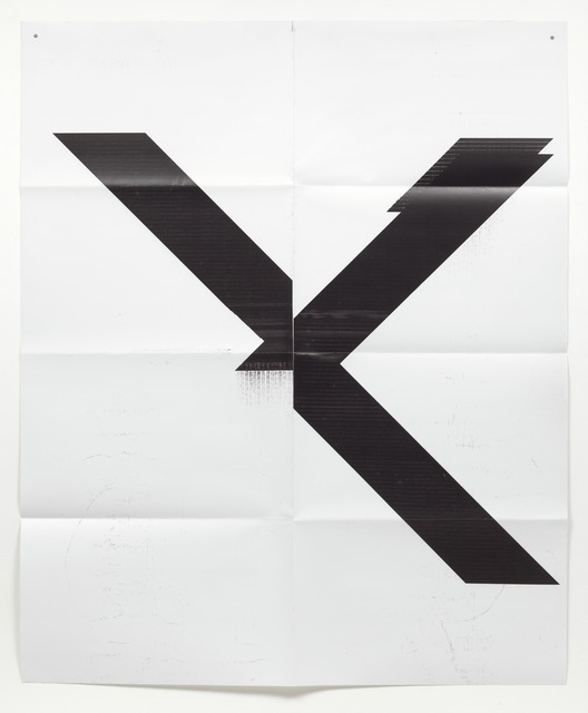 Wade Guyton, ‘Untitled X poster’, 2015, Kunzt Gallery