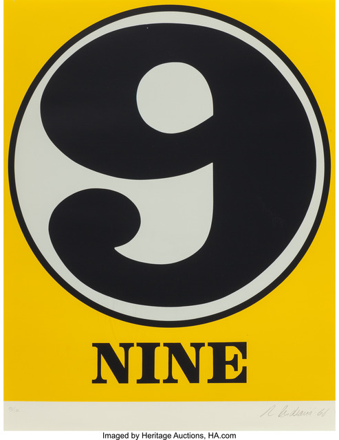 Robert Indiana, ‘Nine’, 1968, Print, Serigraph in colors, Heritage Auctions