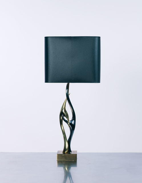 Willy Daro - Rock crystal and brass table lamp, Willy Daro 1970