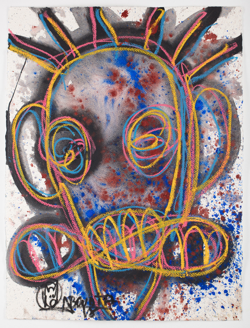 Aboudia, ‘Portraits des Nouchis’, 2019, Jack Bell Gallery