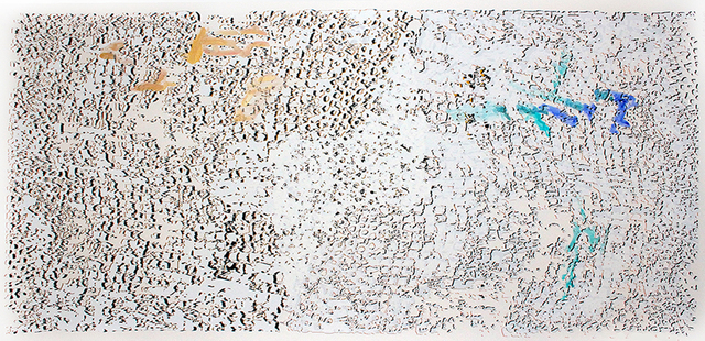 El Anatsui, ‘Untitled (Gold with Blue)’, 2013, Zane Bennett Contemporary Art