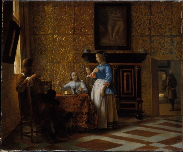 Pieter de Hooch, ‘Leisure Time in an Elegant Setting’, ca. 1663–1665, The Metropolitan Museum of Art