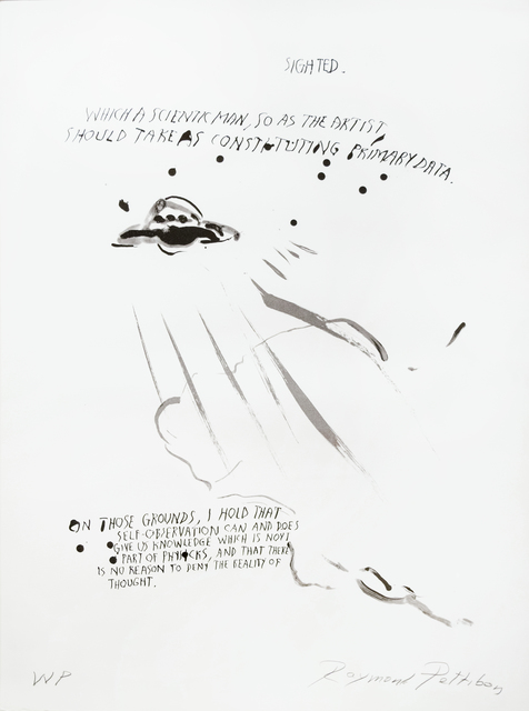 Raymond Pettibon, ‘Untitled (U.F.O.)’, 2018, Brooke Alexander, Inc.