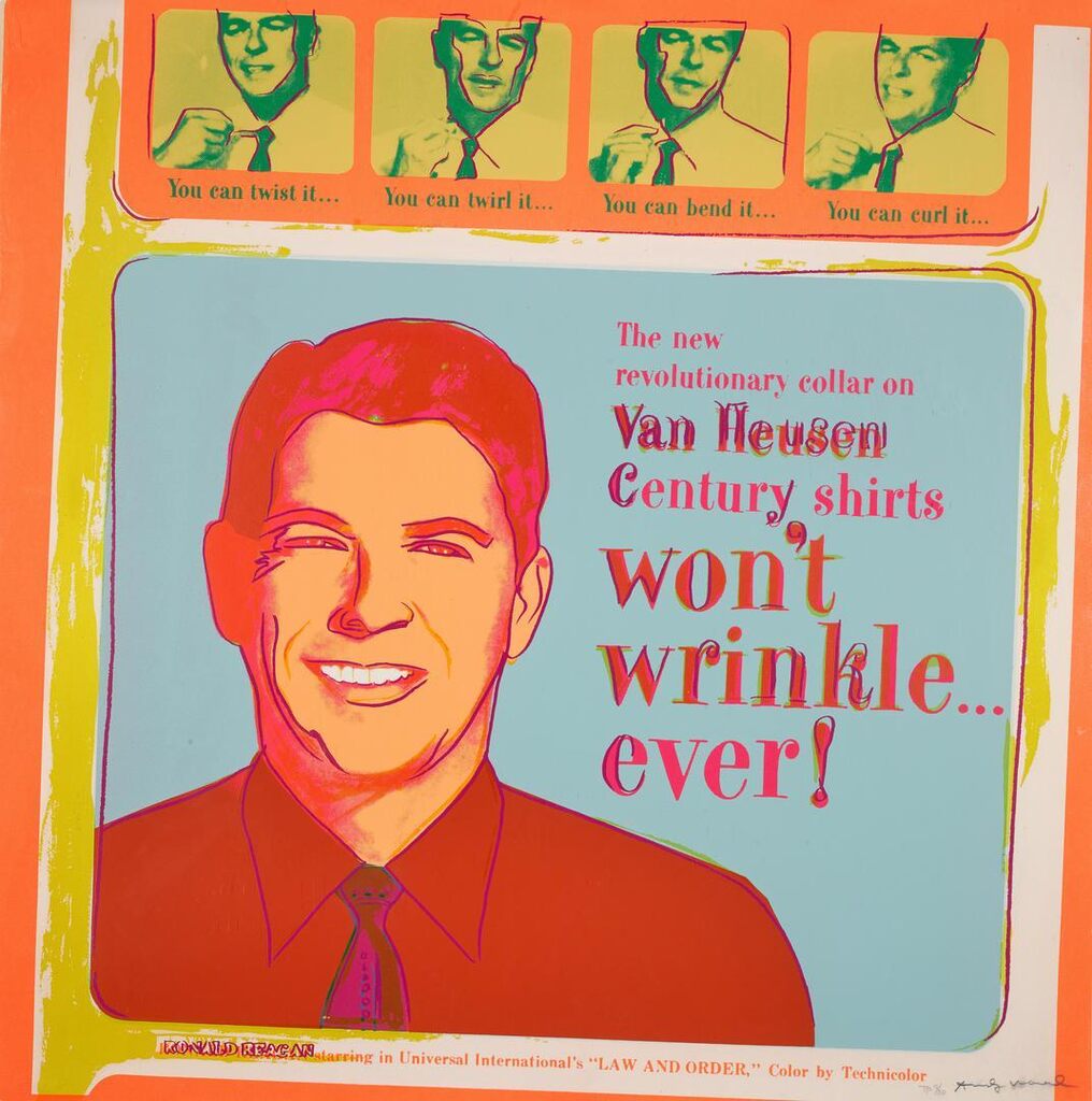 Andy Warhol - Van Heusen (Ronald Reagan), from Ads
