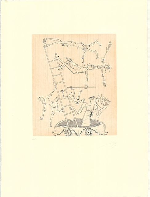 Joan Ponç, ‘Equilibrio’, 1973, Print, Etching with aquatint, Sylvan Cole Gallery