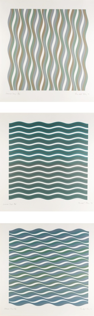 Bridget Riley - COLOURED GREYS [1]; COLOURED GREYS [2]; AND COLOURED GREYS [3] (S. 16-18)