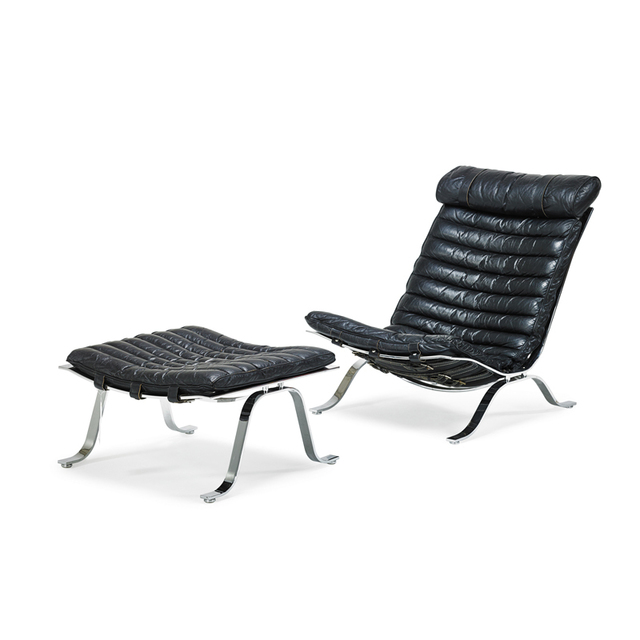 ‘Style Of Arne Norell, Lounge Chair and Ottoman, Sweden’, 1970s, Rago/Wright