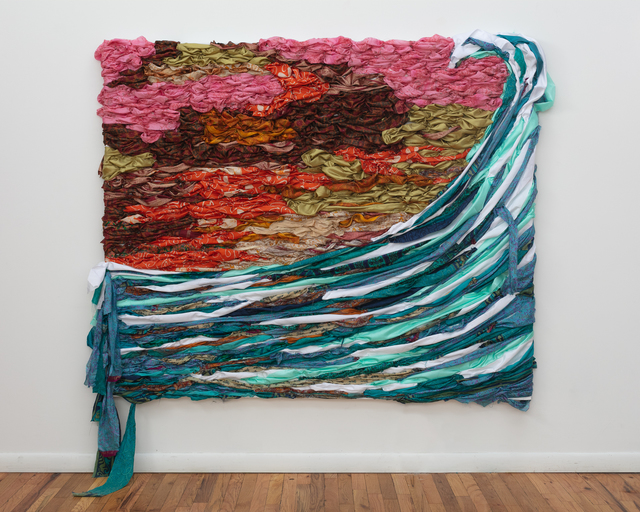 Suchitra Mattai, ‘Like no Other (tsunami)’, 2020, Painting, Vintage saris and fabric, K Contemporary