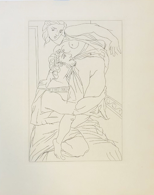 Pablo Picasso, ‘Cinésias et sa Myrrhine’, 1934, Print, Original etching on BFK Rives paper, Galerie d'Orsay