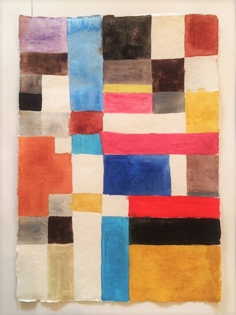 Atta Kwami, ‘ADRE’, 2019, Drawing, Collage or other Work on Paper, Acrylic on Khadi hand made paper, Beardsmore Gallery