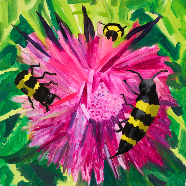 Erika Hess, ‘Swarm’, 2020, Painting, Oil on panel, Contemporary Art Matters